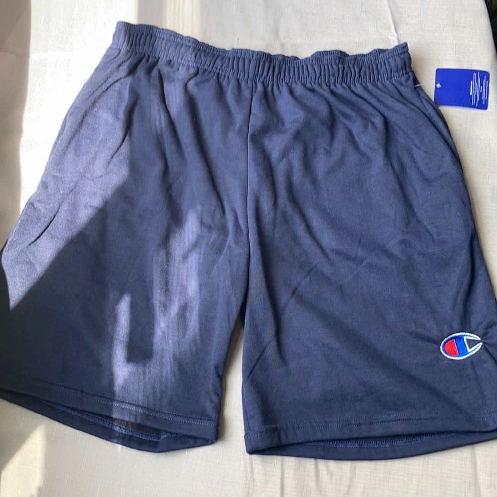 Relist 6/7💜$10ifbundle3 NWT Champion men’s navy blue pull on short size XL - Picture 3 of 13